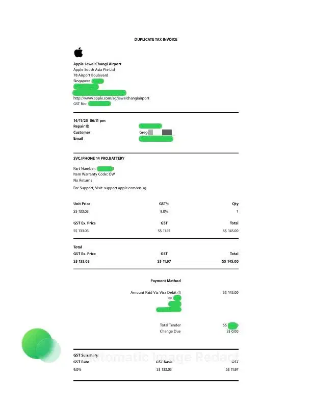 iPhone 14 Pro 128 iBox Baterai Baru Apple Store SG (Nota Ready)