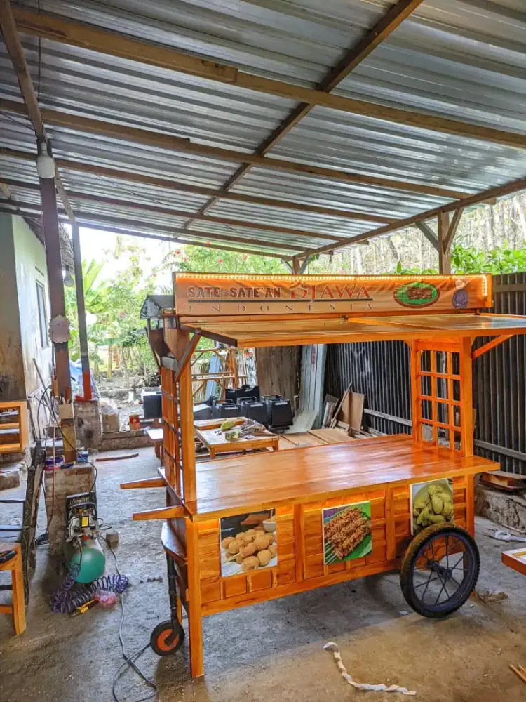 Gerobak angkringan, Gerobak Dimsum, Gerobak Sate taichan, booth