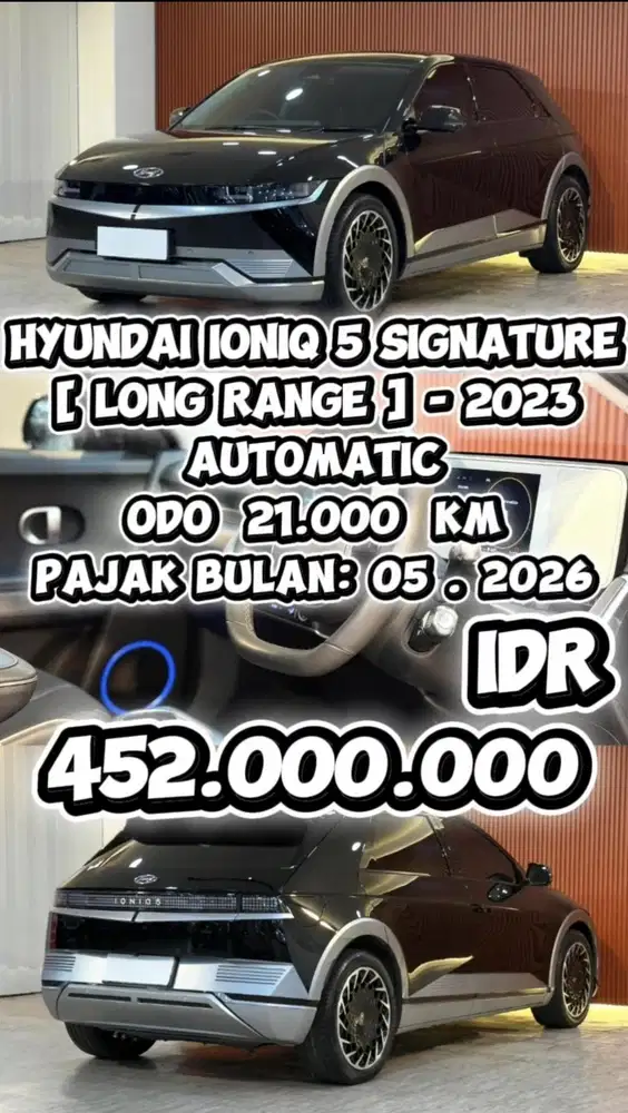[ ODO 21.000 KM ] HYUNDAI IONIQ 5 SIGNATURE LONG RANGE 2023 SIAP PAKAI