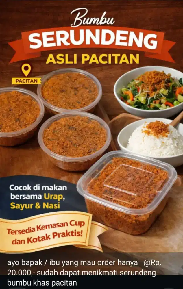 Jual Serundeng Bumbu Khas Pacitan