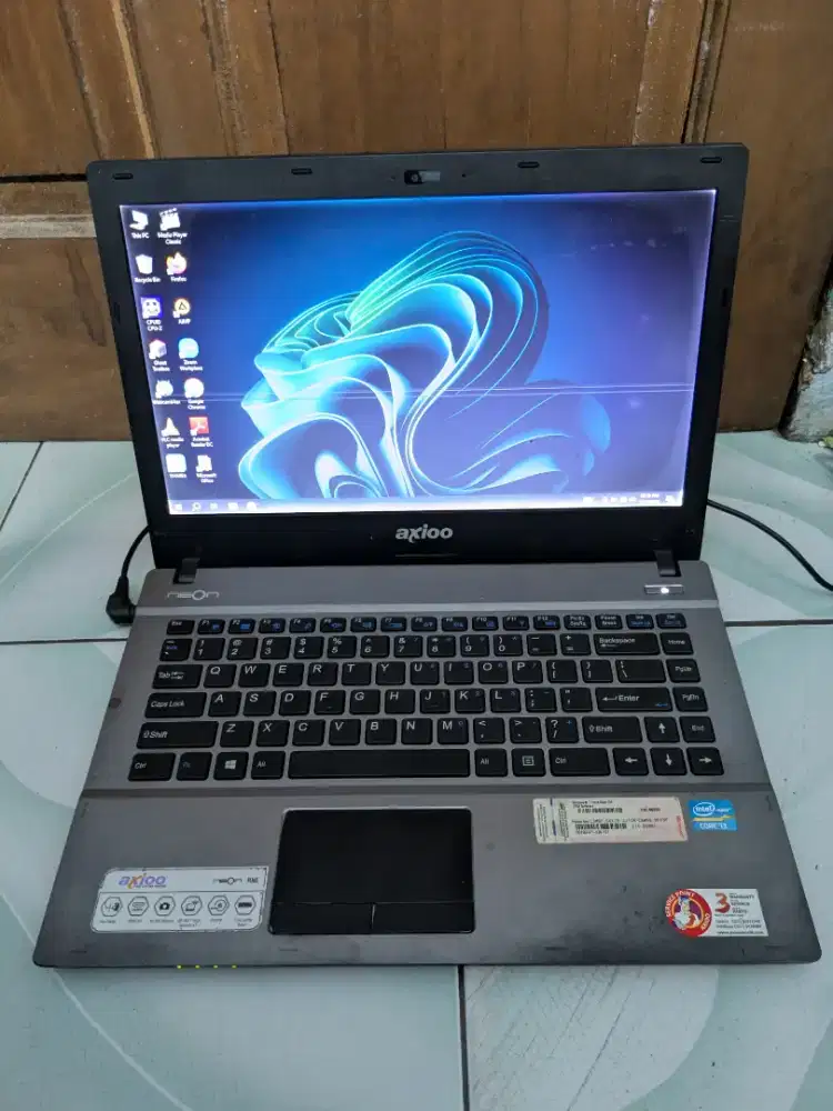 Laptop Axioo RNE Core I3 Ram 4 Minus Batre Drop Dan Layar