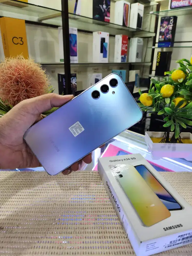 Samsung A34 5G Ram 8Gb/ 256Gb Fullset Mulus Original 100% Bergaransi