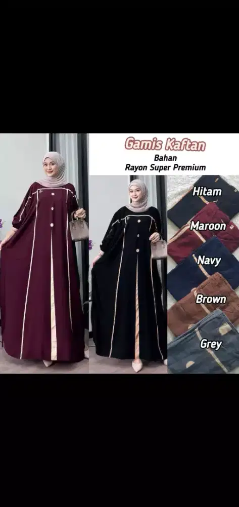 Ready kaftan wanita tetbaru