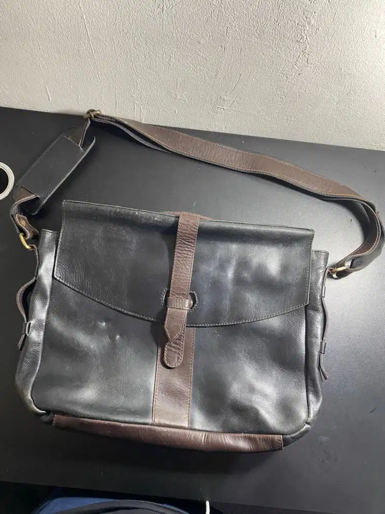 tas kulit asli selempang sling bag messenger bag voila leather becker