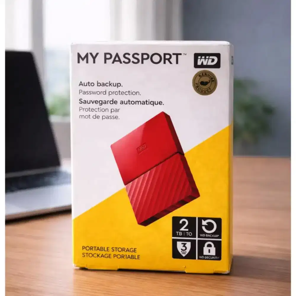 WD My Passport 2TB – Hardisk Eksternal Original
