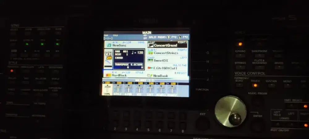 Service keyboard & sound system