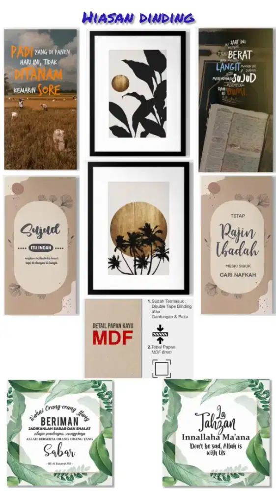Hiasan dinding mini