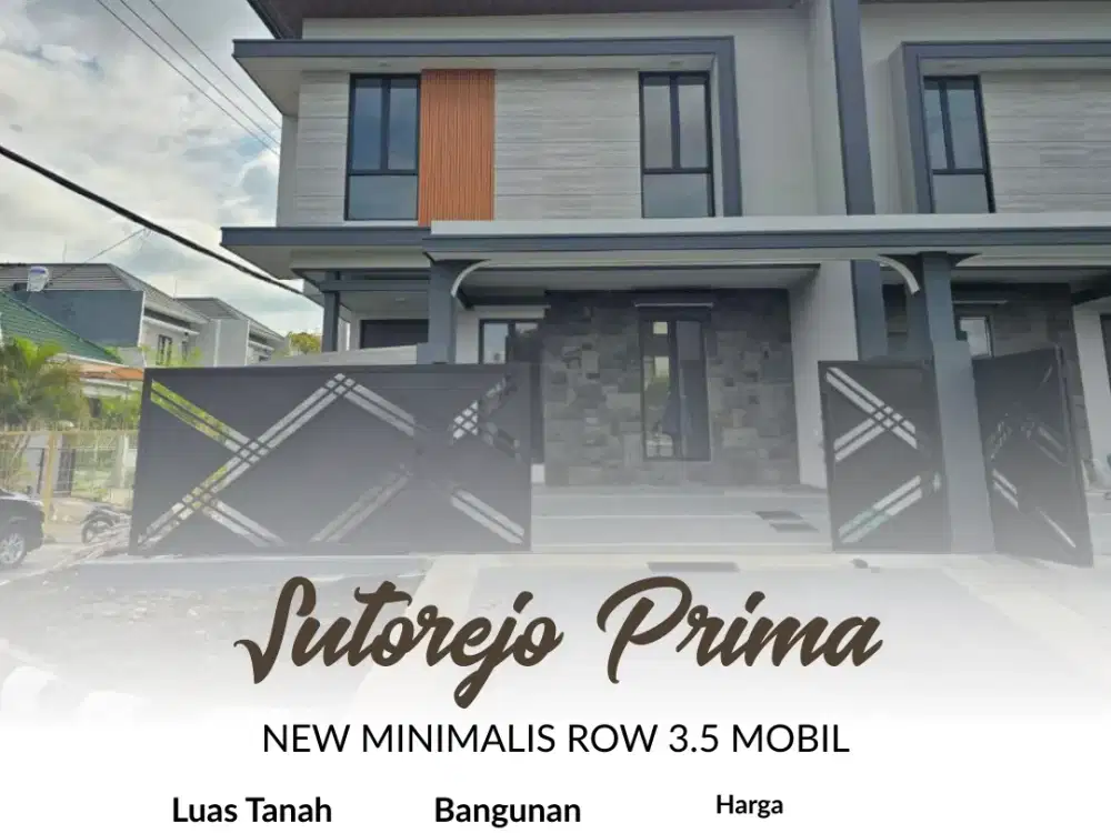Rumah Sutorejo Prima, New Minimalis