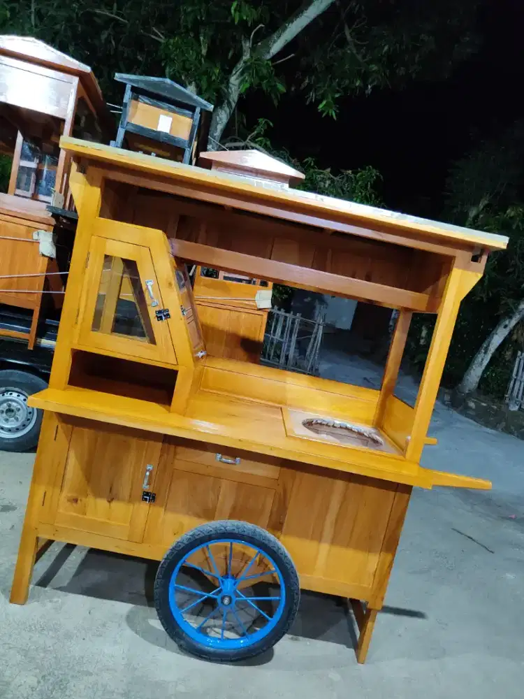 Sedia Gerobak Angkringan, Bakso Mie Ayam, Bubur, Sate, Soto, Pecel dll