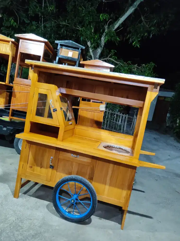Sedia Gerobak Angkringan, Bakso Mie Ayam, Bubur, Sate, Soto, Pecel dll