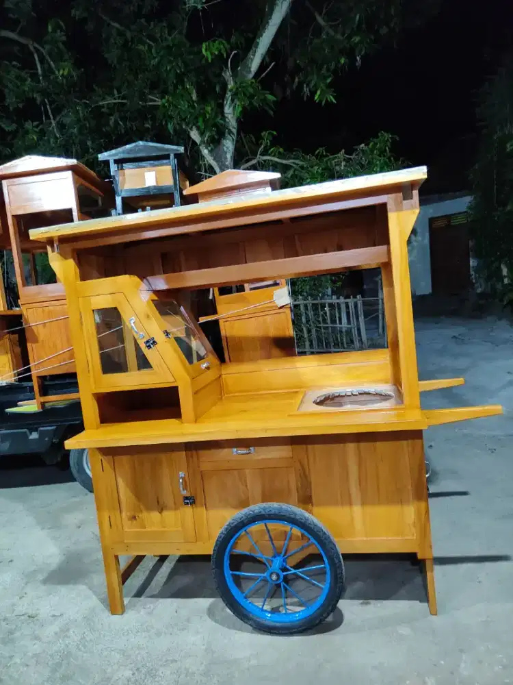 Sedia Gerobak Angkringan, Bakso Mie Ayam, Bubur, Sate, Soto, Pecel dll