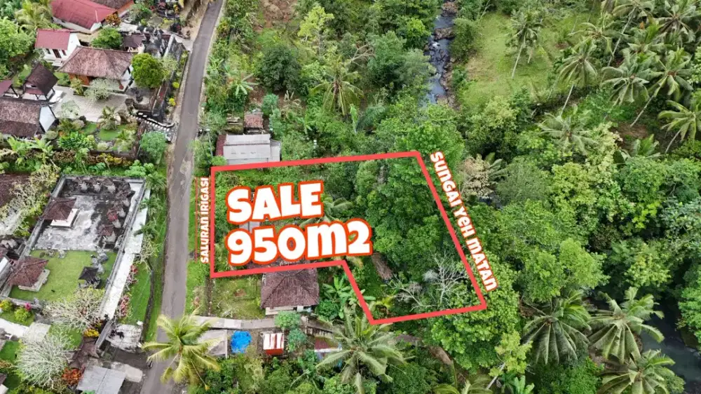 Dijual  Tanah Los Sungai Luasan Kecil Di Tabanan Bali