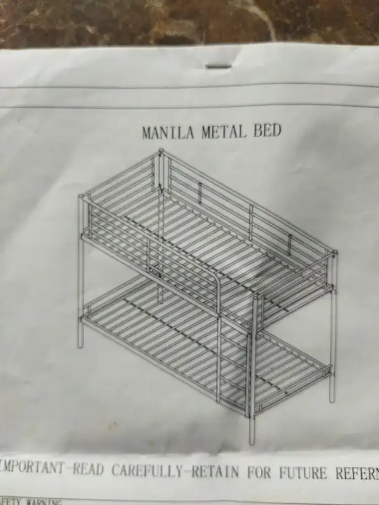 Jual Ranjang Tingkat Manila Metal Bed