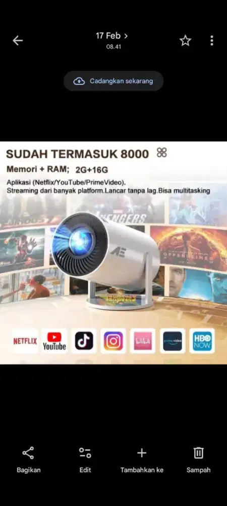 PROYEKTOR HY300 ANDROID