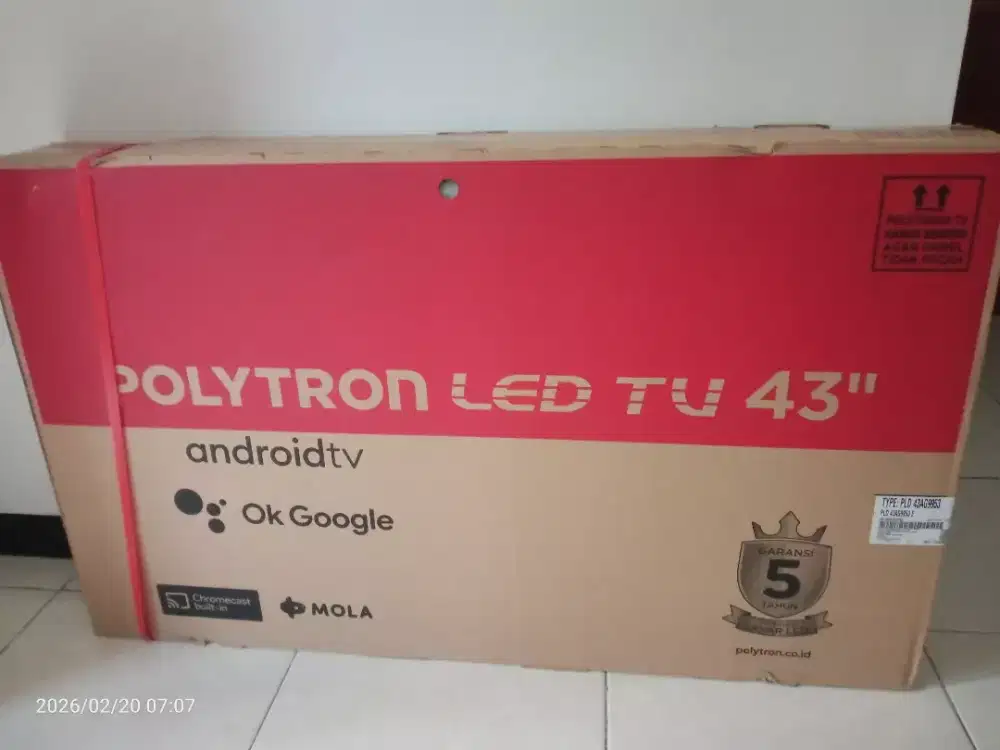 Android Tv 43 Polytron Digital Tv, Baru, Garansi Resmi dan Tukar+