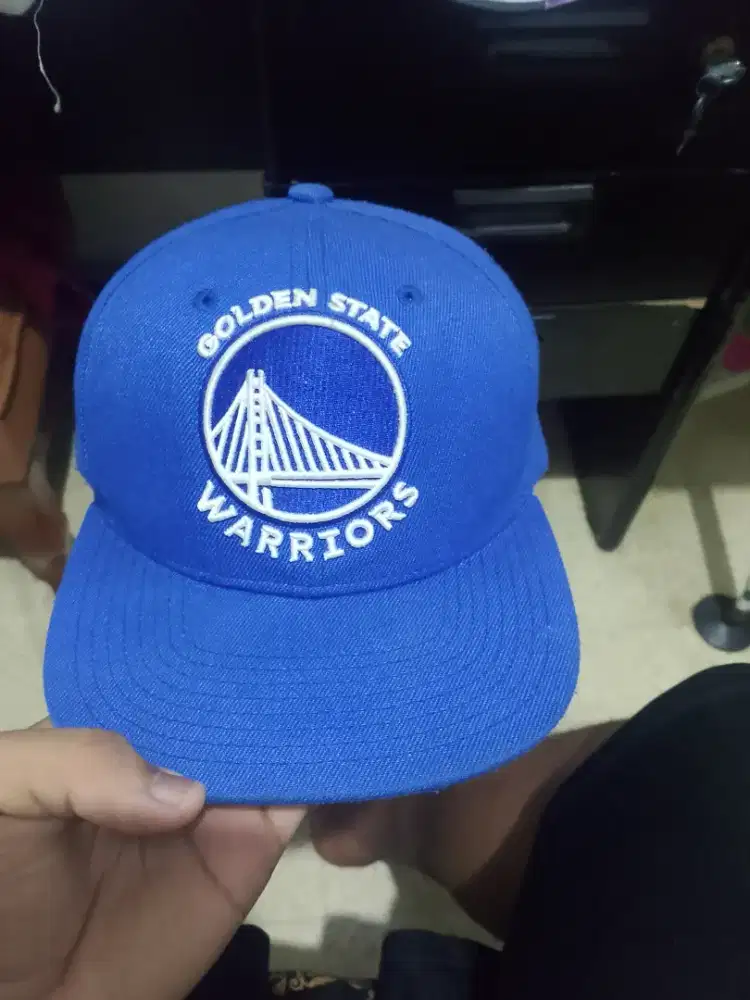 Topi Snapback GOLDEN STATE WARIOR TAG MITCHELL &NEES