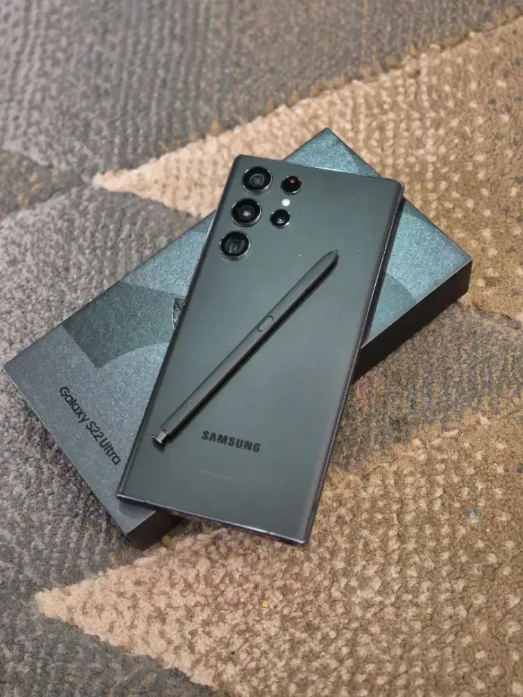 Samsung S22 Ultra 12/512GB Resmi Sein Black Lengkap