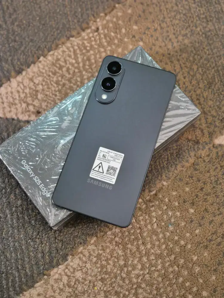 Samsung S25 Edge 12/512GB Resmi Sein Black Lengkap