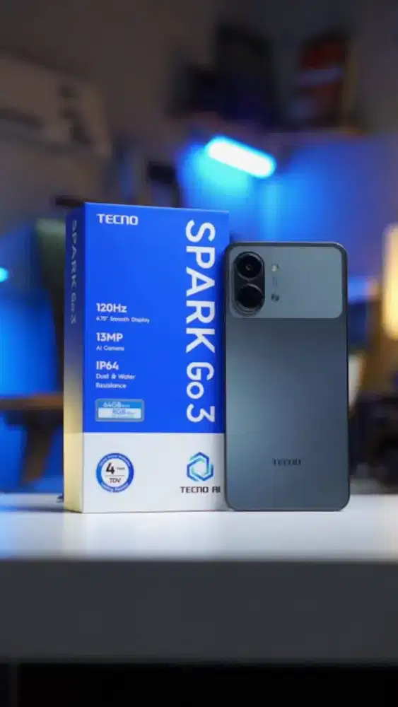 Tecno Spark Go 3 4/64 4/128 GB Garansi Resmi