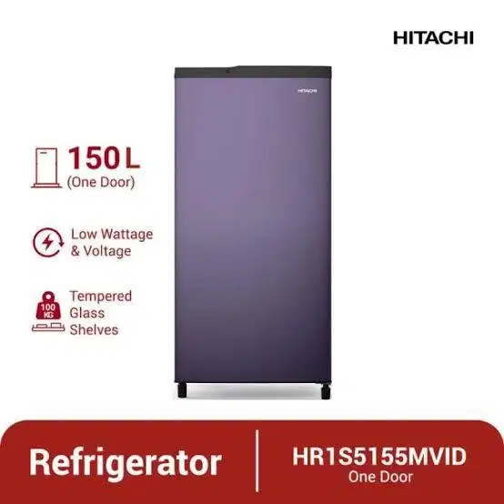 Kulkas Hitachi 1 Pintu Low Watt - Royal Violet