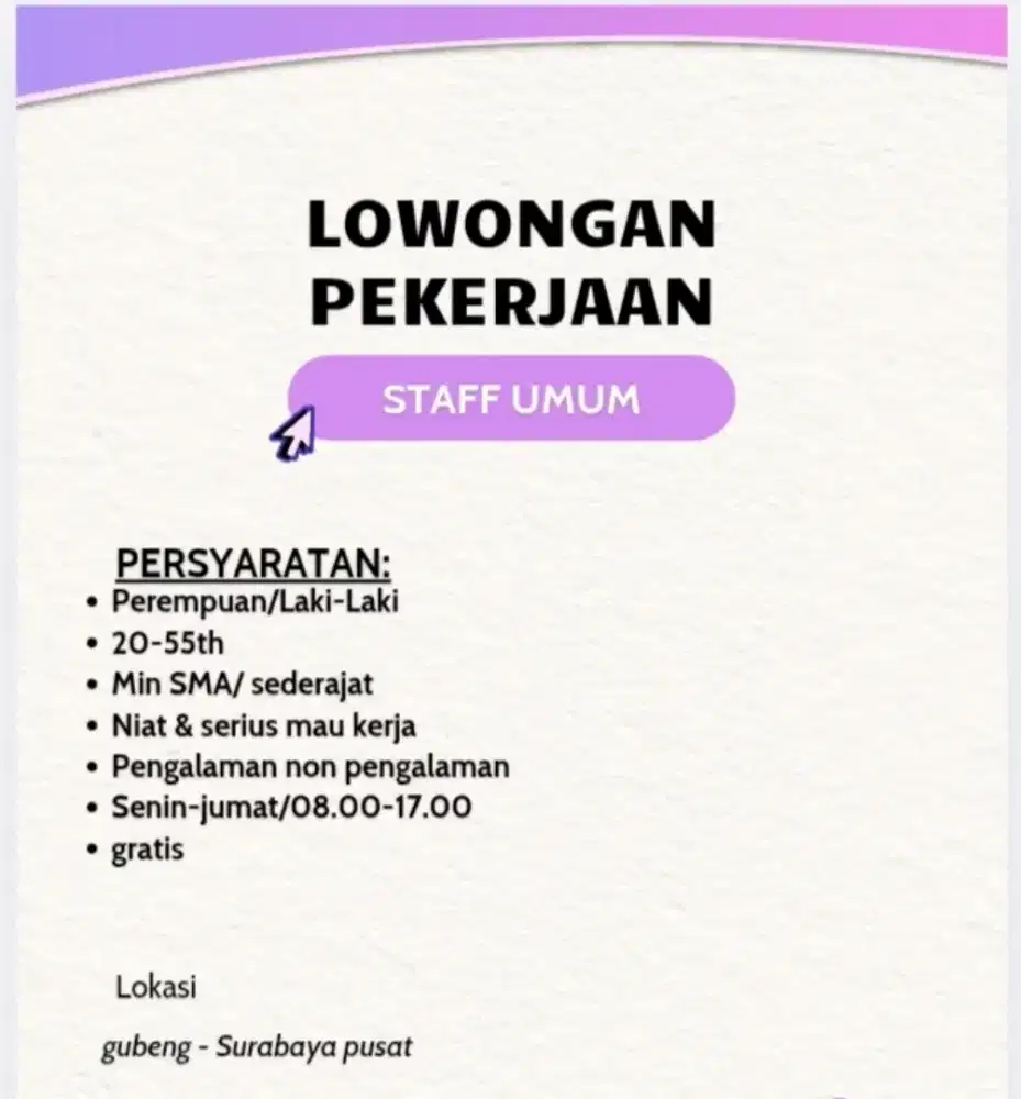 Lowongan kerja cepat