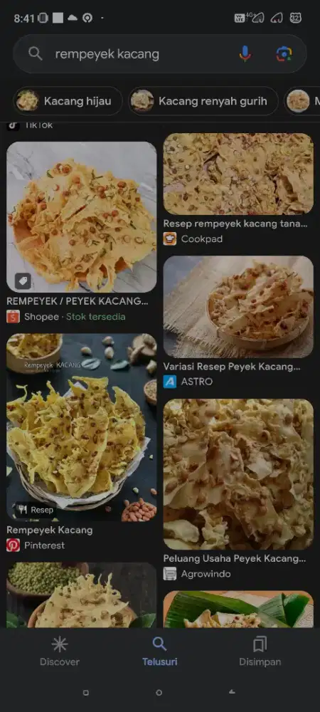 dicari orang yang siap memasarkan rempeyek khusus untuk hari raya.