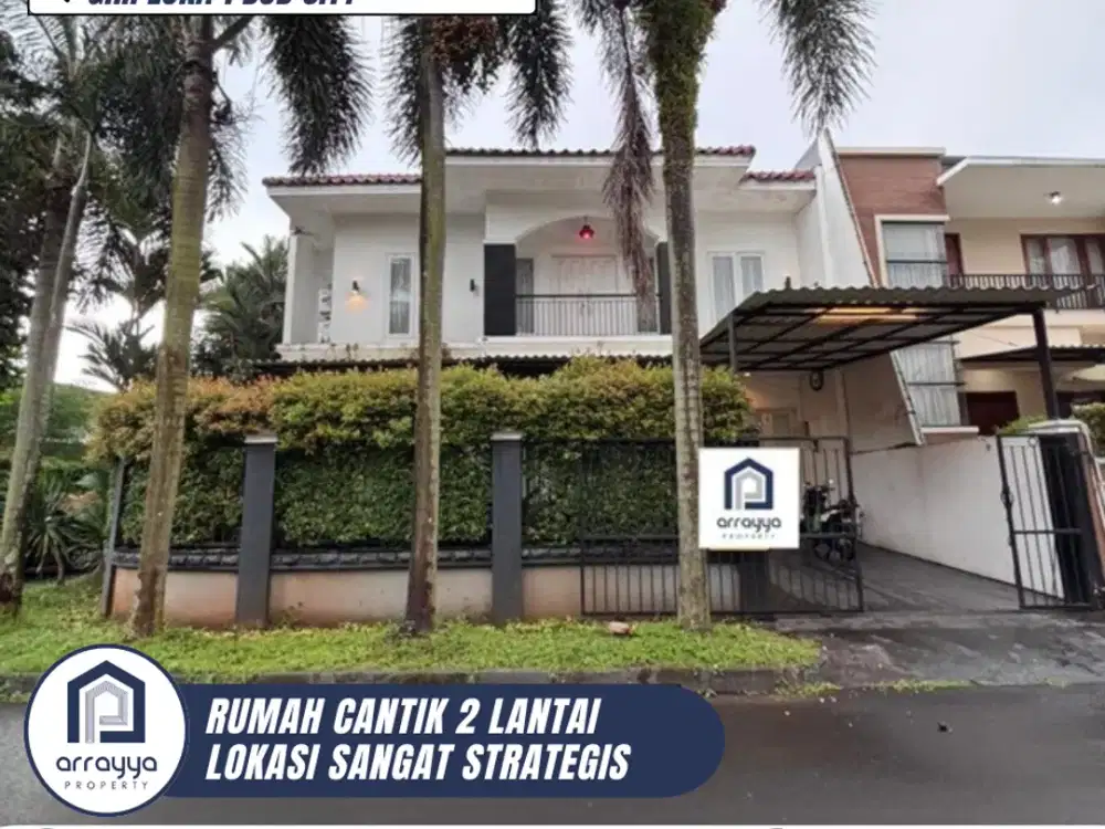 DIJUAL RUMAH 2 LANTAI FULL FURNISH POSISI HOOK DI GIRI LOKA BSD CITY