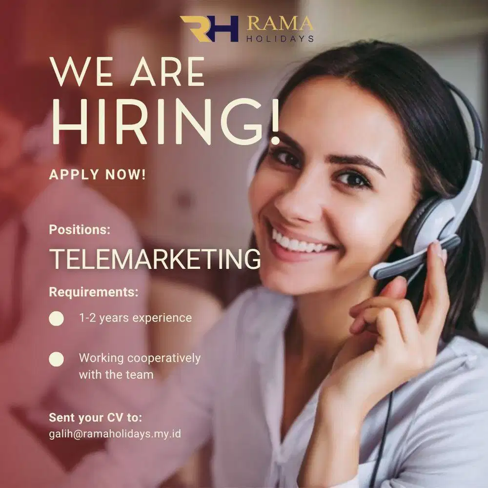 Dibutuhkan Telemarketing Perhotelan