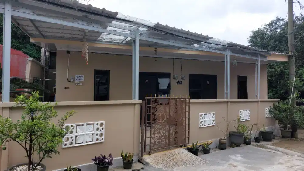 Dikontrakkan/bulan 1,3jt include air, uang kebersihan & keamanan