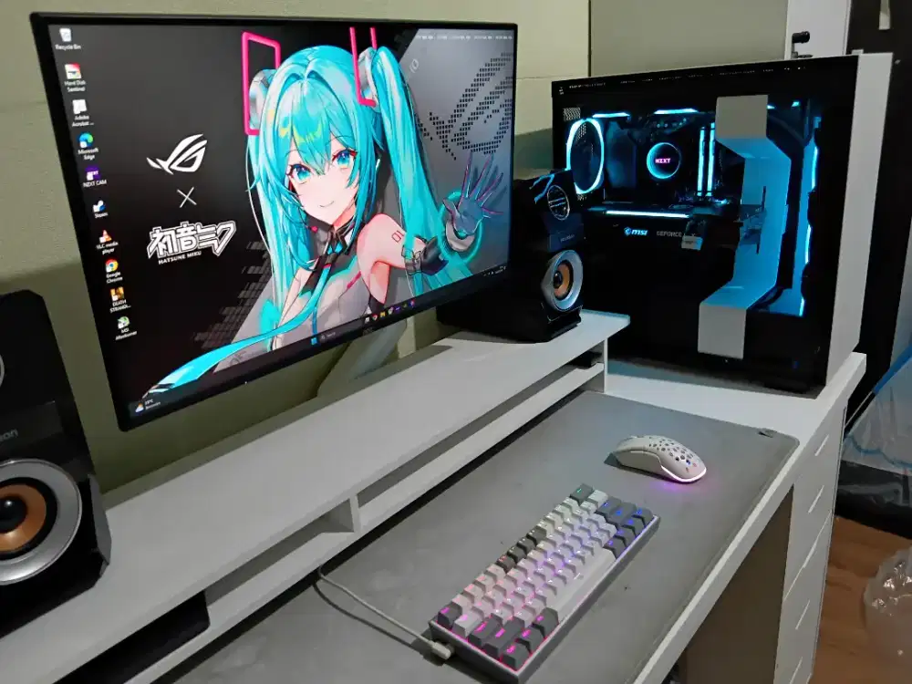 1 Set PC Gaming Ryzen 7600X + RTX 3070ti Gaming X trio