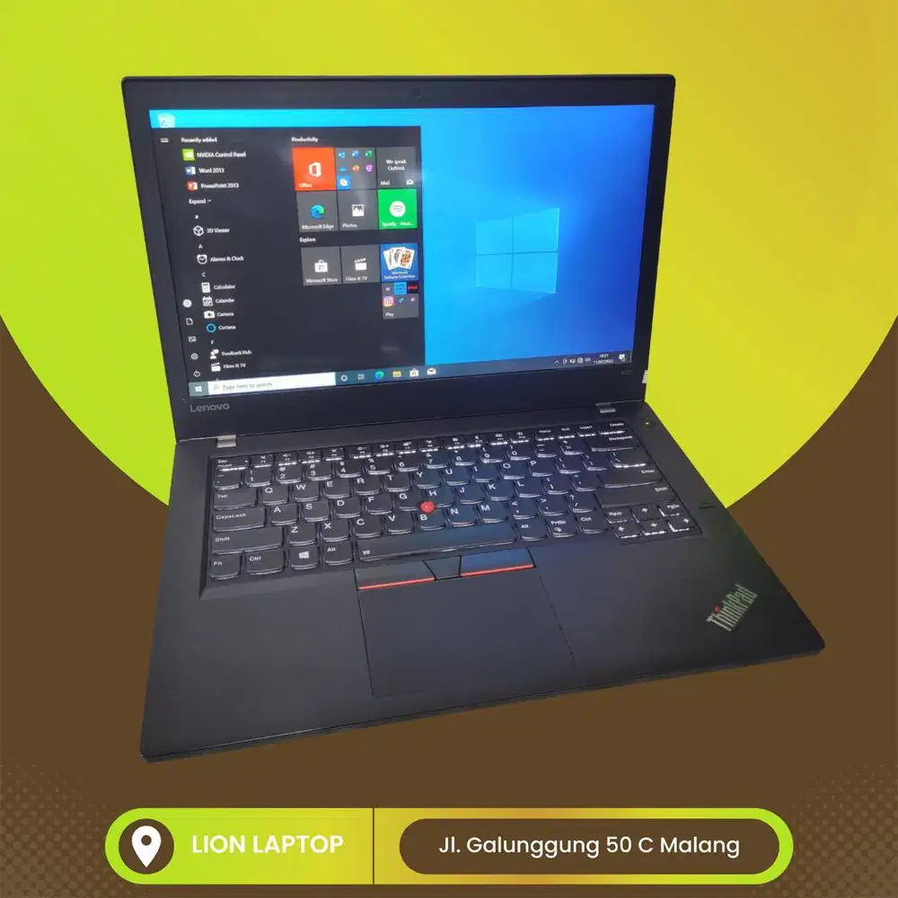 RAM 8GB SSD 256GB i5 Touchscreen Lenovo Thinkpad T470 [20|02]