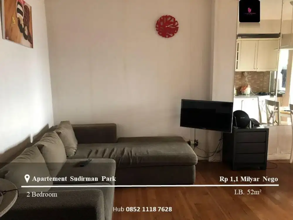 Dijual Apartement Sudirman Park 2BR Mid Floor Furnished