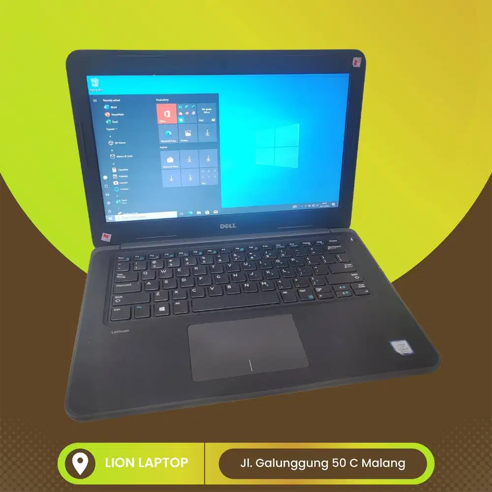 Core i5 Gen 7 Murah Mulus RAM 8GB SSD 256GB Dell Latitude 3380 [20|02]