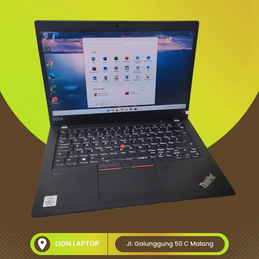 Core i5 Gen 10 slim mulus RAM 8GB SSD 256 Lenovo Thinkpad X13 [20|02]