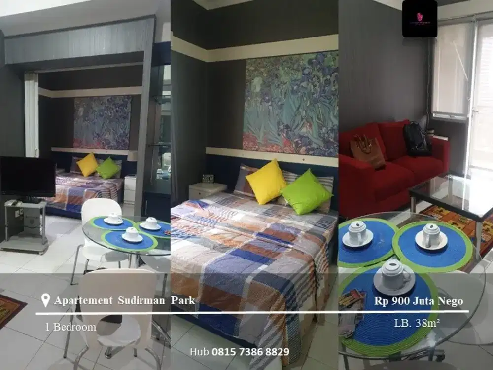 Dijual Apartement Sudirman Park Low Floor 1BR Full Furnished