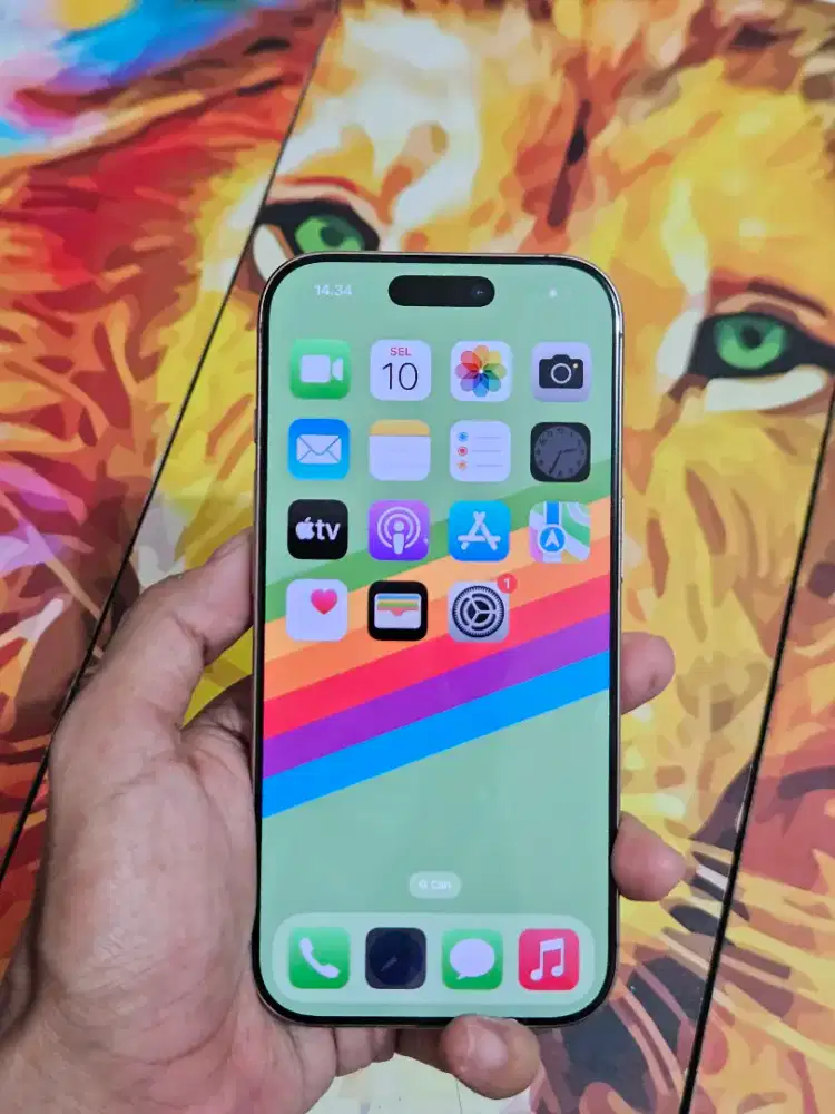 Iphone 15 pro gold 128gb bekas ibox