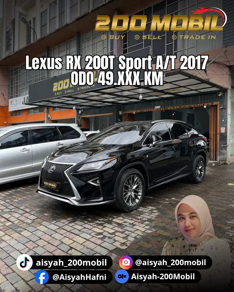Lexus RX200t FSport A/T 2017 Bensin