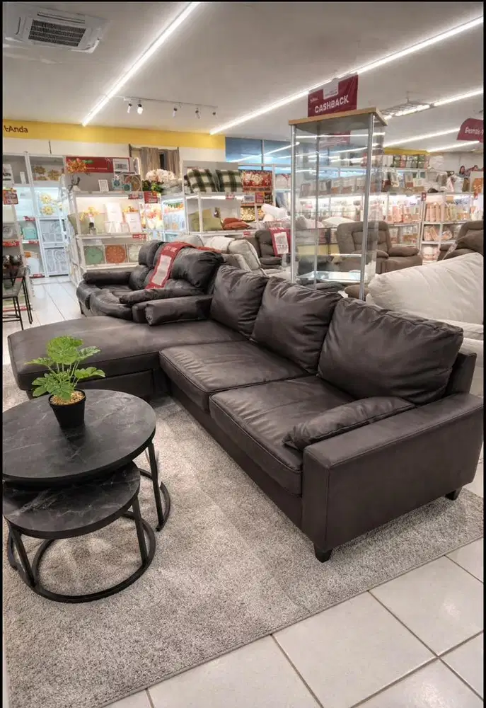 Sofa L kulit selma informa