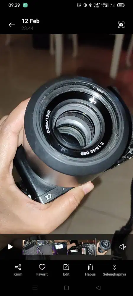 Sony a600 plus lensa fix 50mm