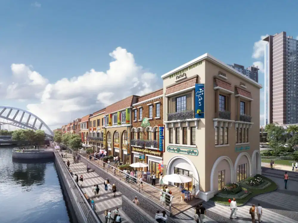 sewa ruko osaka pinggir jalan boulevard bagus