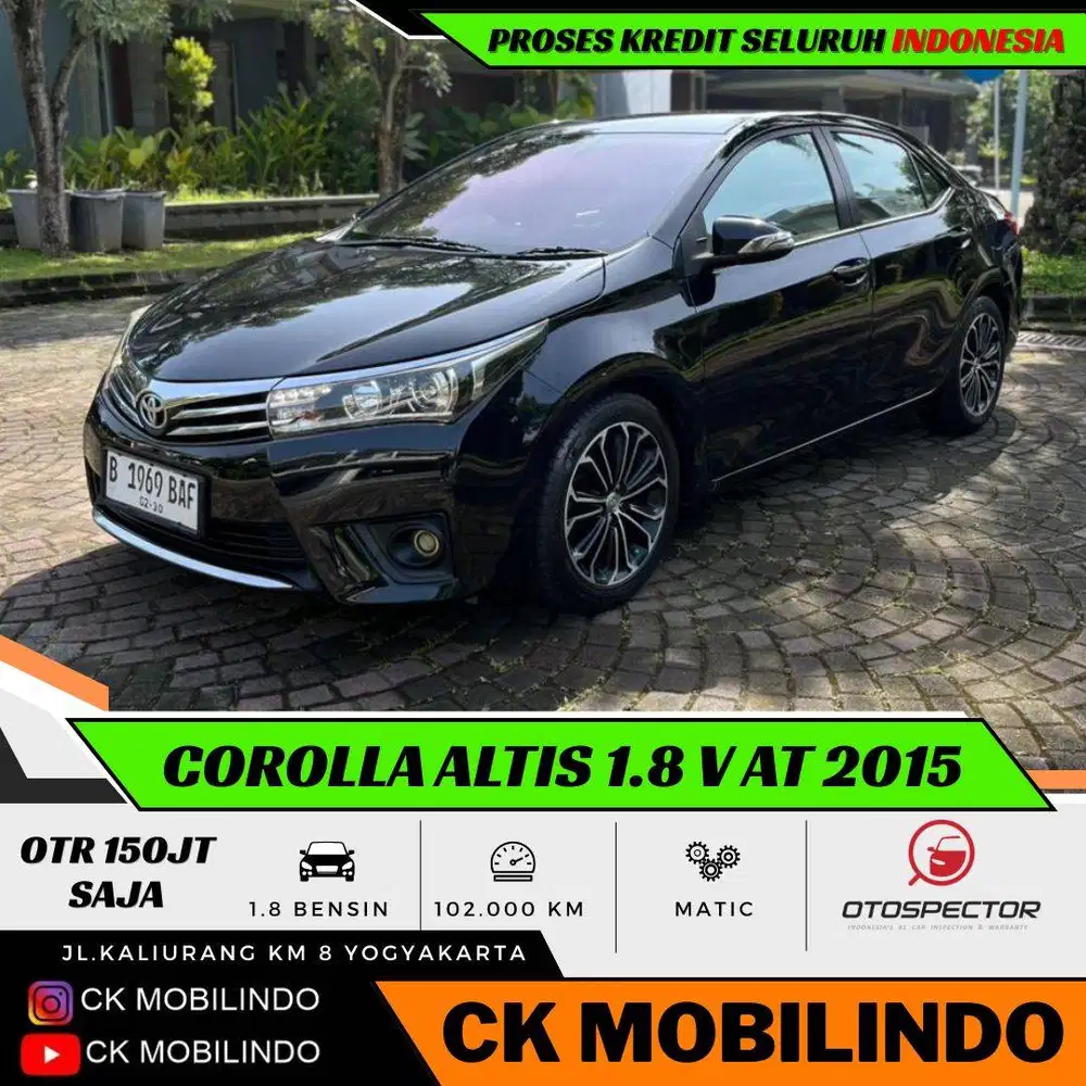Toyota Corolla Altis V Matic 2015 ORISINIL DP Minim Kredit Murah