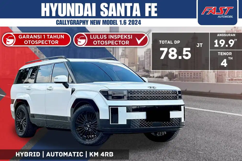 HYUNDAI SANTA FE NEW MODEL 1.6 HYBRID CALLIGRAPHY 2024 LOW KM.4RB