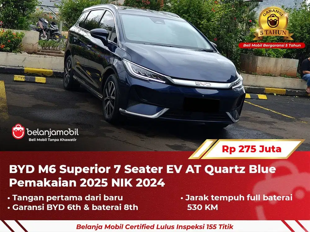 [ NEDC 530 KM ] BYD M6 M 6 Superior 7 Seater EV 2024 2025