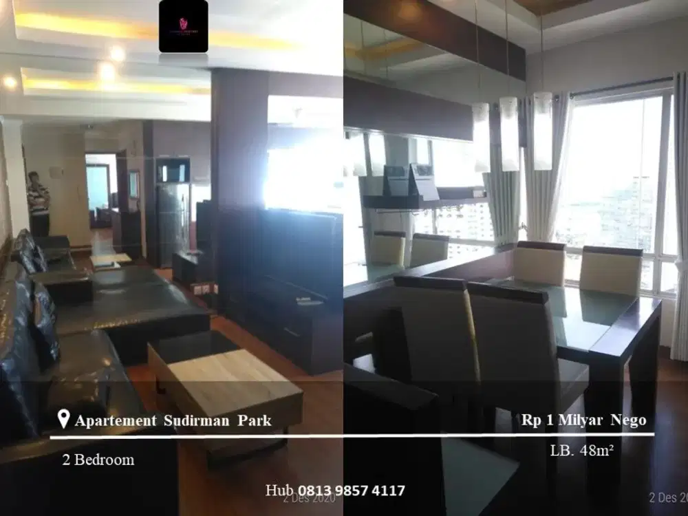 Dijual Apartement Sudirman Park 2BR High Floor Furnished