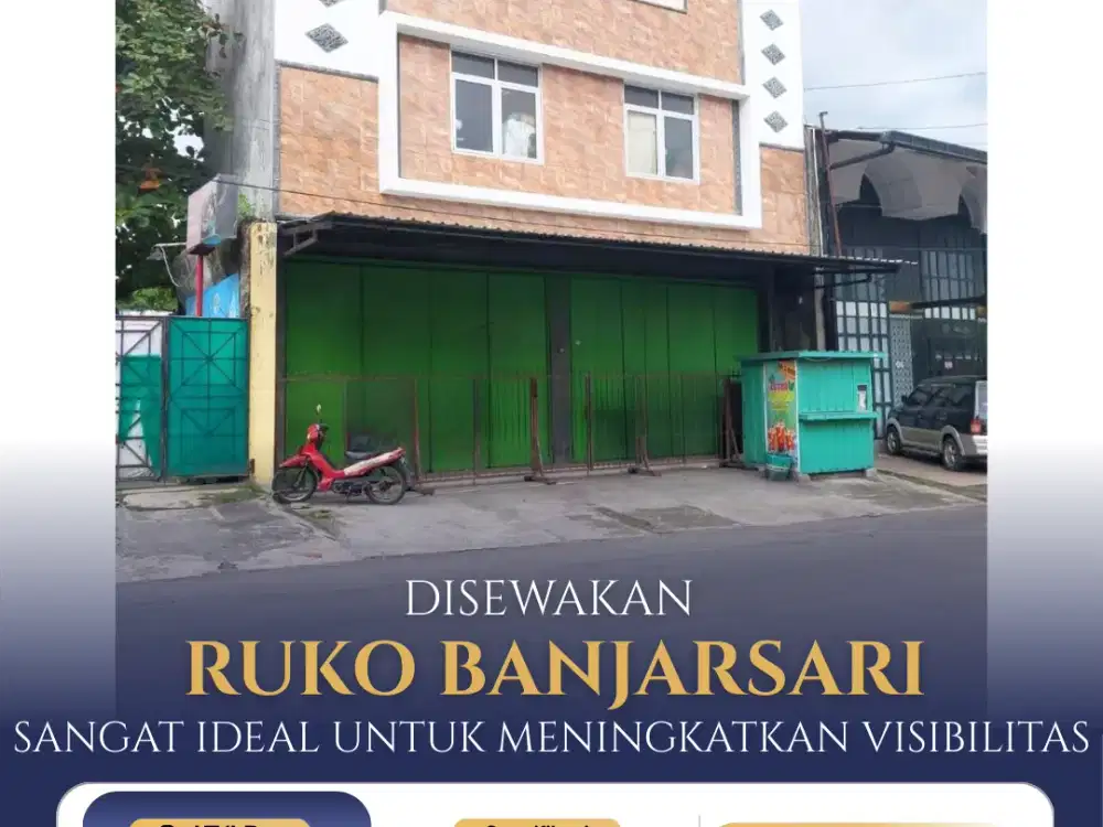 Disewakan Ruko 3 Lantai Area Banjarsari Solo