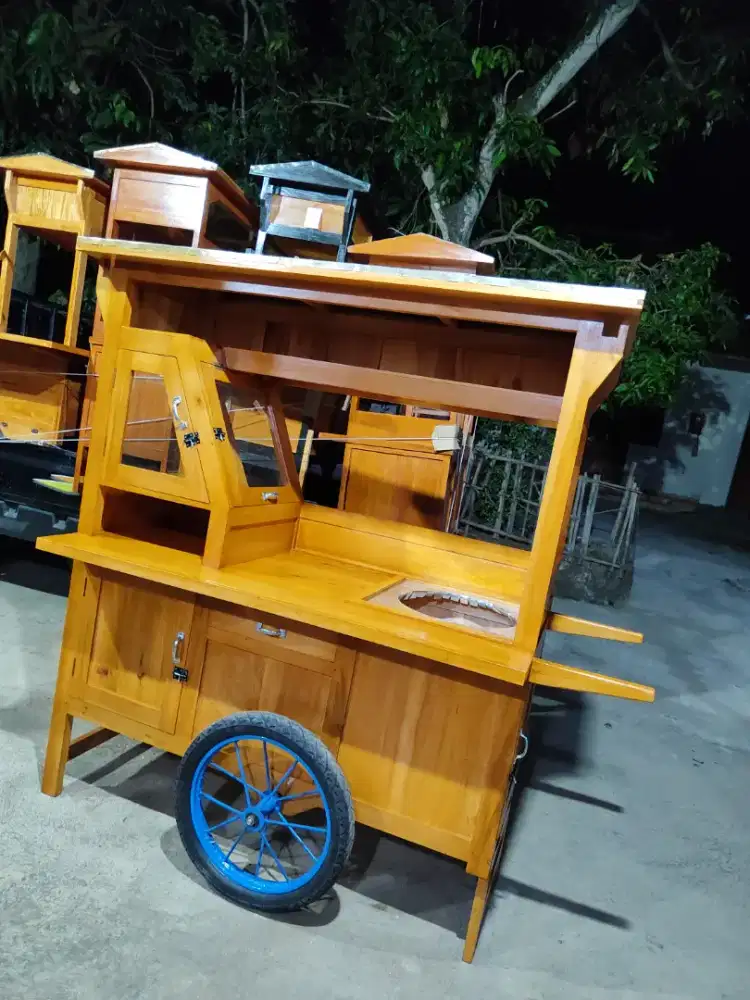 Sedia Gerobak Angkringan, Bakso Mie Ayam, Bubur, Sate, Soto, Pecel dll