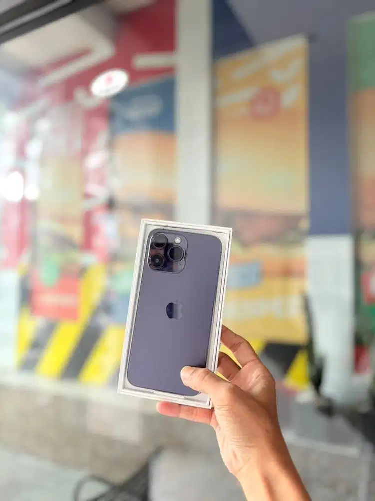 Iphone 14 promax 128gb purple ibox lengkap