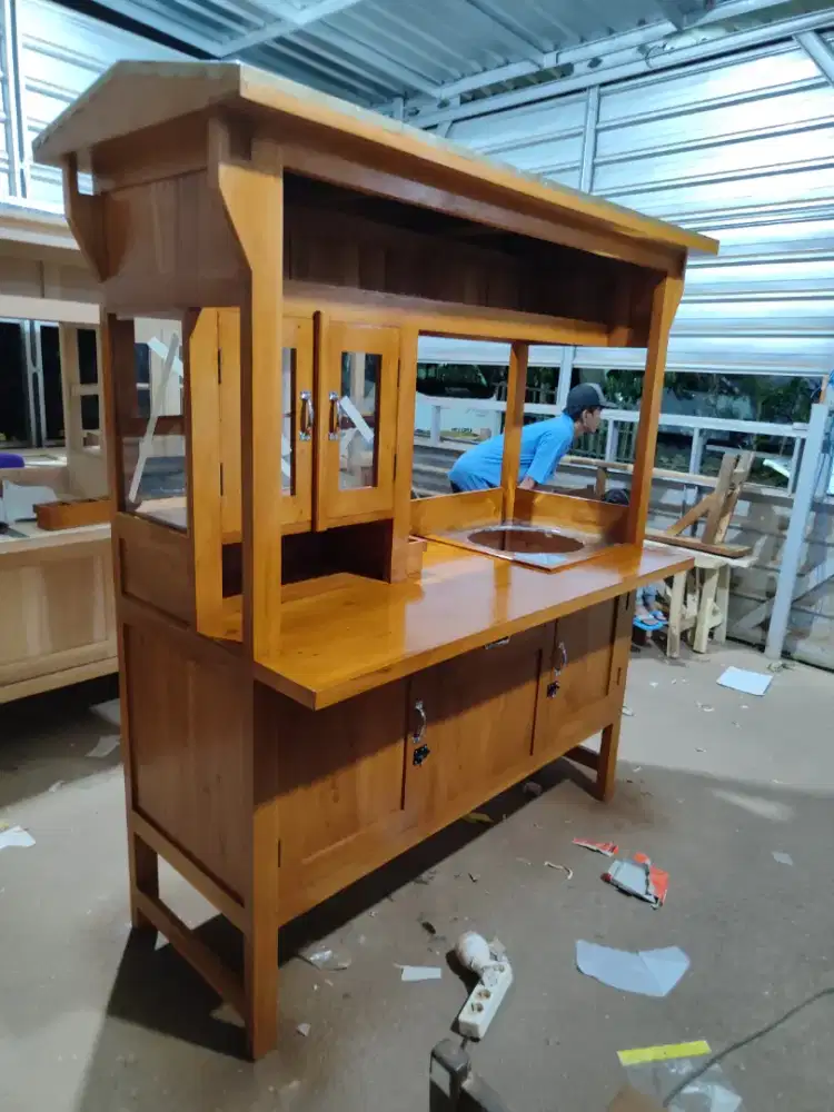 Sedia Gerobak Angkringan, Bakso Mie Ayam, Bubur, Sate, Soto, Pecel dll