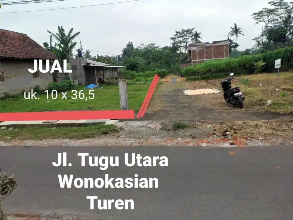 Dijual tanah milik pribadi.