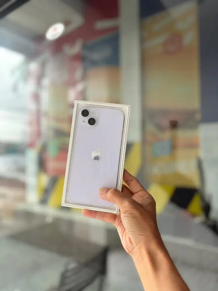 Iphone 14 plus 128gb purple  ibox lengkap mulus